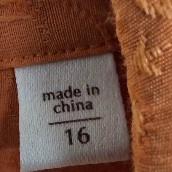 Coldwater Creek Orange Floral Embroidered Jacket Boho 16 - Picture 11 of 14